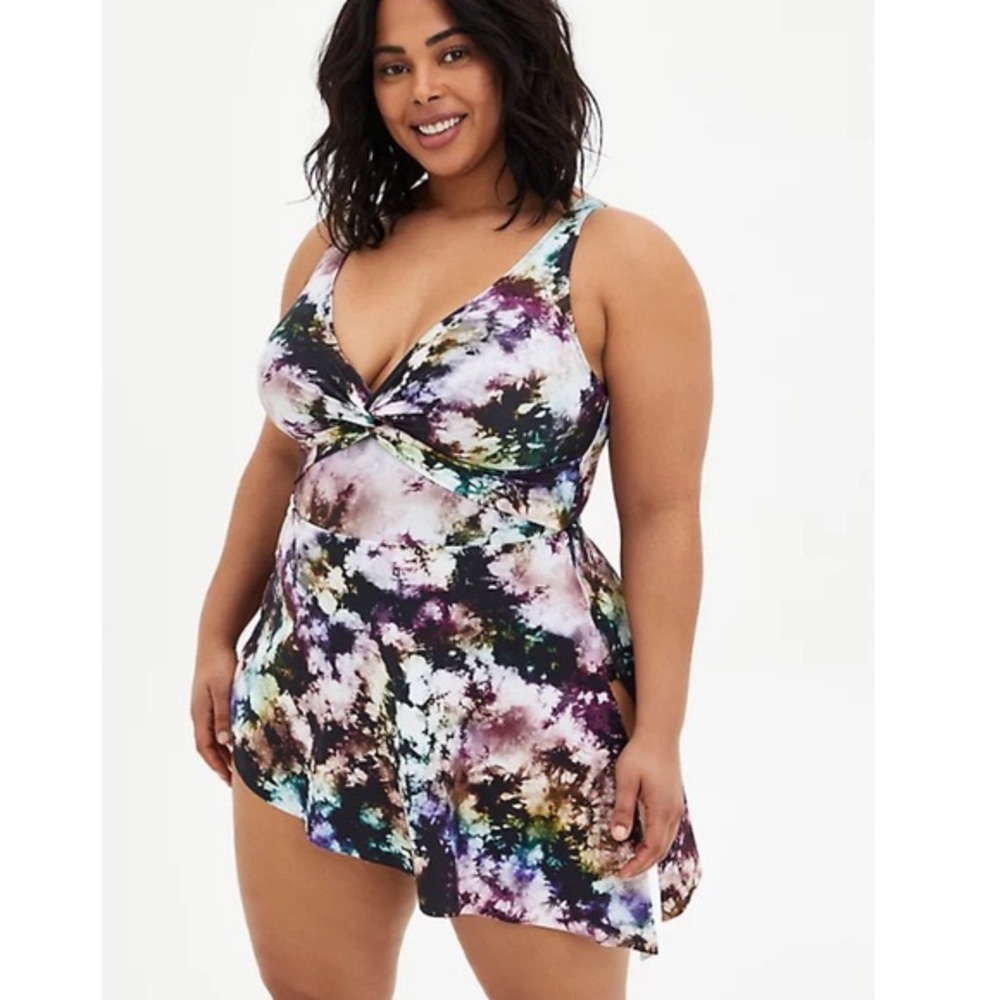 Torrid Tie-Dye Swim Dress